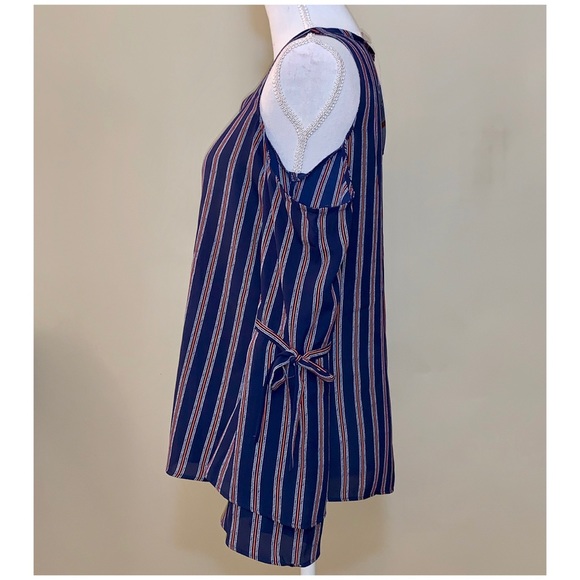 NWT MICHAEL Michael Kors Cold Shoulder Blouse - Picture 2 of 5